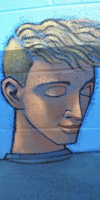 Upper Mural Detail, Dancing Boy